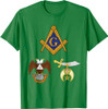 Master Mason 32nd Degree Shrine AASR Noble Masonic WD Blue T-Shirt