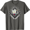 Cute Masonic Meowing Cat freemason mason esoteric spiritual T-Shirt