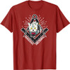 Cute Masonic Meowing Cat freemason mason esoteric spiritual T-Shirt