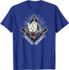 Cute Masonic Meowing Cat freemason mason esoteric spiritual T-Shirt