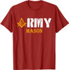 Freemason Army Compass & Square Masonic Symbol Vintage T-Shirt