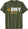 Freemason Army Compass & Square Masonic Symbol Vintage T-Shirt