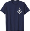 Master Mason Skull Square and Compass, Freemason T-Shirt T-Shirt