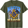 Masonic Pillars Master Mason Lodge Freemason Ring Trowel Bro T-Shirt