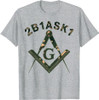2B1ASK1 Mason Masonic Camo Freemason T-Shirt