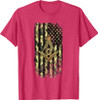 Masonic Camo American Flag - Freemason T-Shirt