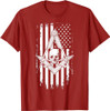 Master Mason American Flag Masonic Skull - Freemason T-Shirt T-Shirt