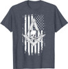 Master Mason American Flag Masonic Skull - Freemason T-Shirt T-Shirt