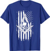Master Mason American Flag Masonic Skull - Freemason T-Shirt T-Shirt