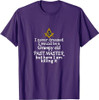 Grumpy old Past master Funny Freemasonry lodge masonic T-Shirt