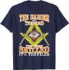 The Harder The Road Freemason Masonic Freemasonry T-Shirt