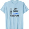 Freemason Eat Sleep Lodge Repeat - Funny Masonic Freemasonry T-Shirt