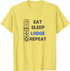 Freemason Eat Sleep Lodge Repeat - Funny Masonic Freemasonry T-Shirt