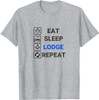 Freemason Eat Sleep Lodge Repeat - Funny Masonic Freemasonry T-Shirt