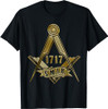 Masonic Freemasonry Fraternal Square Compass 1717 S.M.I.B. T-Shirt