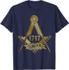 Masonic Freemasonry Fraternal Square Compass 1717 S.M.I.B. T-Shirt