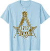 Masonic Freemasonry Fraternal Square Compass 1717 S.M.I.B. T-Shirt