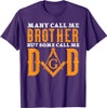 Freemason Dad Masonic Fraternal Freemasonry Square Compass T-Shirt