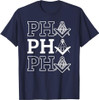 PHA Prince Hall Affiliated Masonic Square & Compass Freemason T-Shirt