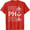 PHA Prince Hall Affiliated Masonic Square & Compass Freemason T-Shirt