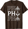 PHA Prince Hall Affiliated Masonic Square & Compass Freemason T-Shirt