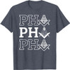 PHA Prince Hall Affiliated Masonic Square & Compass Freemason T-Shirt