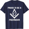 Proud To Be A Freemason Square Compass Freemason T-Shirt