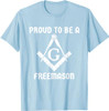 Proud To Be A Freemason Square Compass Freemason T-Shirt