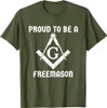 Proud To Be A Freemason Square Compass Freemason T-Shirt