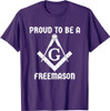 Proud To Be A Freemason Square Compass Freemason T-Shirt