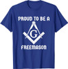 Proud To Be A Freemason Square Compass Freemason T-Shirt