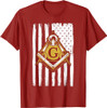Freemason Masonic USA Flag Fraternal America T-Shirt