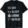 Eat Sleep Lodge Repeat T-Shirt