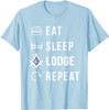 Eat Sleep Lodge Repeat T-Shirt