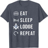 Eat Sleep Lodge Repeat T-Shirt