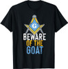 Freemasonry Square And Compasses Goat Design T-Shirt