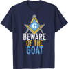 Freemasonry Square And Compasses Goat Design T-Shirt