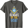 Freemasonry Square And Compasses Goat Design T-Shirt