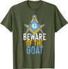 Freemasonry Square And Compasses Goat Design T-Shirt