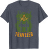 Masonic Freemasonry Fraternal Square Compass Traveler T-Shirt
