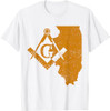 Illinois Masons Grand Lodge AF&AM Freemason Fathers Day Gift T-Shirt