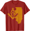 Illinois Masons Grand Lodge AF&AM Freemason Fathers Day Gift T-Shirt