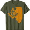 Illinois Masons Grand Lodge AF&AM Freemason Fathers Day Gift T-Shirt