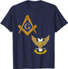 Mason Scottish Rite Split T Shirt Masonic Tee Wings Up T-Shirt