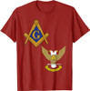 Mason Scottish Rite Split T Shirt Masonic Tee Wings Up T-Shirt