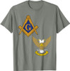 Mason Scottish Rite Split T Shirt Masonic Tee Wings Up T-Shirt