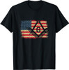 Freemason USA American Flag Freemasonry 4th of July T-Shirt