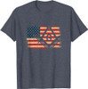 Freemason USA American Flag Freemasonry 4th of July T-Shirt