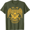 Masons Scottish Rite Eagle Skull & Bones Masonic Emblems T-Shirt