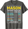 Mason Nutrition Facts Awesome Man T-Shirt